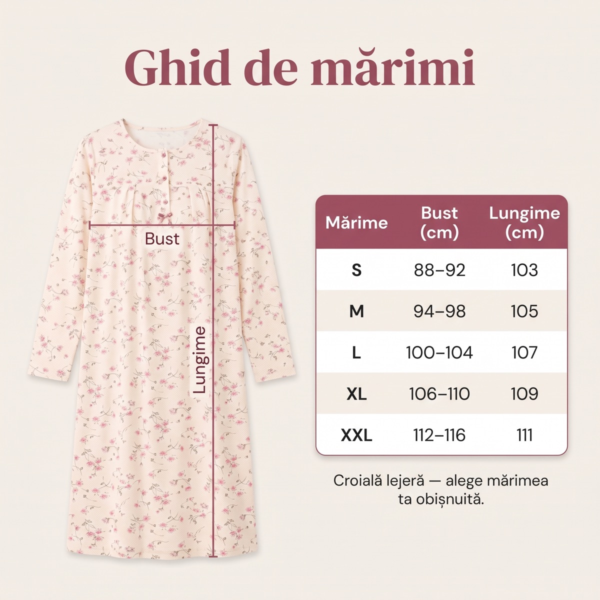 Ghid de mărimi