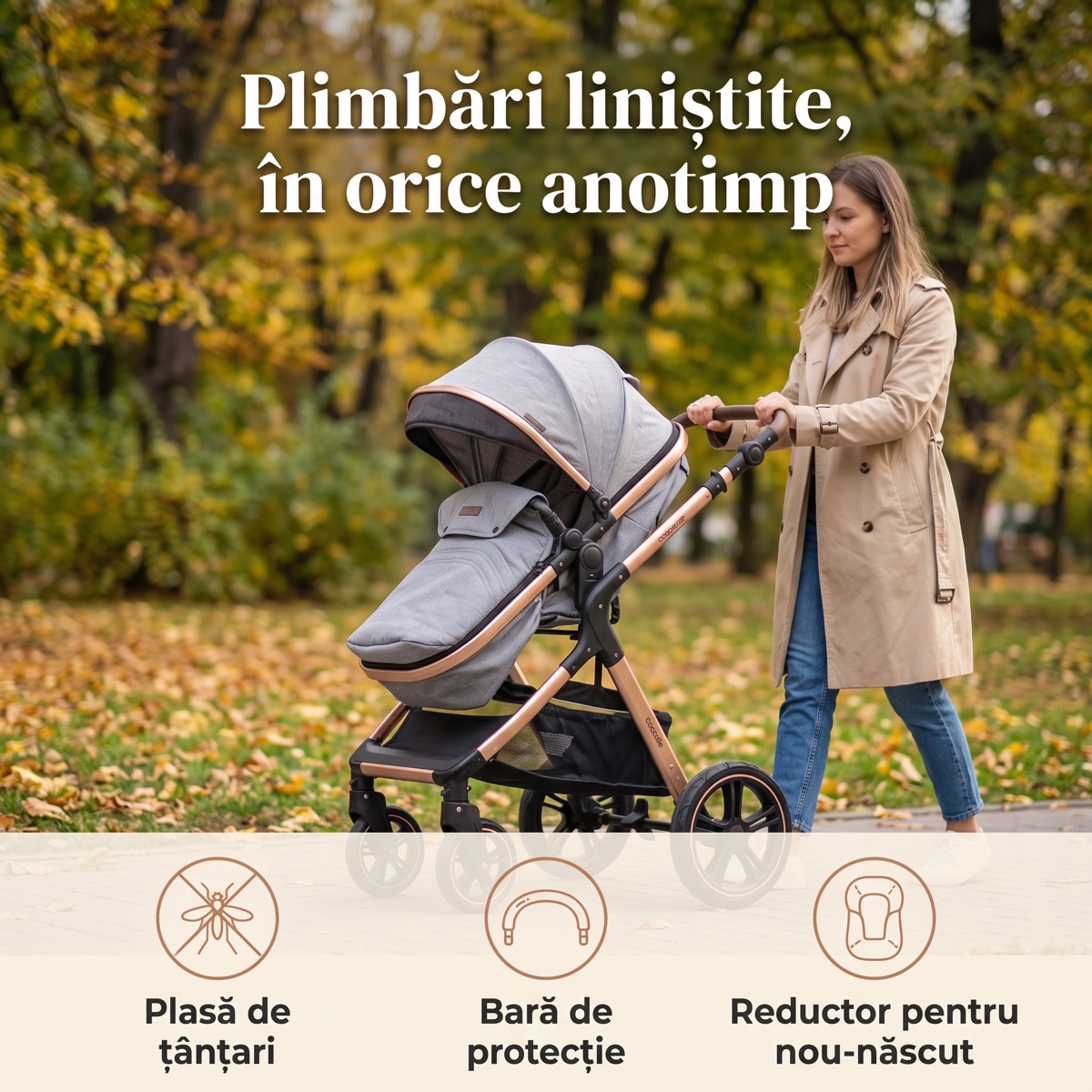 Cărucior în parc